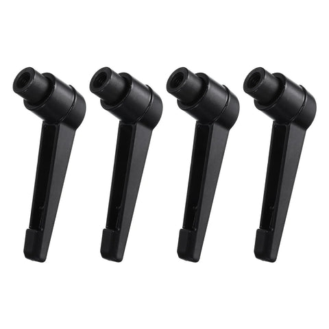 4 Piece Set Of Adjustable Clamping Levers With M5 Female Thread Level Handles Hand Knobs Quick Release Black For Lathe Machinery