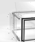 Kaba Acrylic CNC Enclosure For 3018 Series And 1810 Pro ProVer MX3, clear modular guard with open lid, size 460x400x310 mm