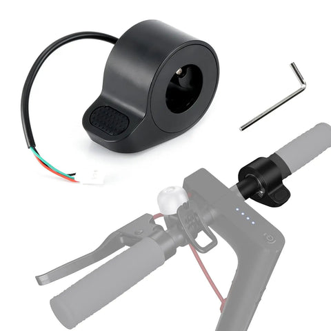 Thumb Throttle Replacement For Xiaomi M365 Pro 1S Electric Scooter One To One Fit Plug And Play shown with L-wrench