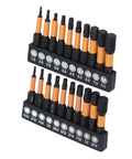 Solid 20 Piece Hex Bit Set With Magnetic Alloy Steel Screwdriver Bits For Furniture Assembly And Auto Repair Includes Metric Imperial Sizes In 1/4 Inch Shank Kit Perfect For Any Tough Job, metric and imperial rack