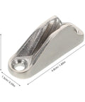 Stainless Steel Rope Cleat For Boats And Kayaks, Quick Grip Clam Cleat With Adjustable Tension, Tough As Nails Marine Hardware For Docking, Yacht Use, And Rope Management, 4.8cm x 1.8cm