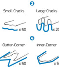 Staples for Plastic Welder Kit Pro Grade For Auto Body Repairs 110V With Ergonomic Grip And Led Lights, 350 total staples