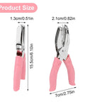 Handheld 1/16 Inch Circle Hole Puncher With Soft Grip Sturdy Metal Small Circle Punch For Tags Clothing Labels Tickets Craft Projects