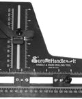 Handle It Adjustable Cabinet Door Drilling Template Tool For Fast Precise Hole Spacing Up To 24 Inches Center To Edge 45 Degree V Notch