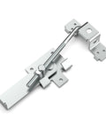 Zinc Plated Barn Door Jamb Latch With Hook For Bi Parting Doors 7 Inch Secures Sliding Doors And Barn Gates From Wind And Accidental Movement Durable Farm Shed Garage Interior Exterior Use