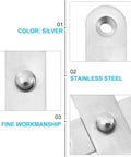 Image of polished stainless steel details of Six Piece Stainless Steel Door Hinges With Rotation Pivot for hidden revolving doors and mansions.