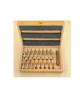 Professional 20 Movement Watch Mainspring Winder Kit With Wooden Storage Case Universal Horology Repair Tool Set