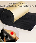 Killer Soundproof Foam Panels 3CM Thick Studio Acoustic Egg Crate Tiles With Strong Self Adhesive Backing For Home Studios and Practice Rooms, showing rolling black foam.