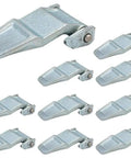 Heavy Duty Weld On Container Door Hinge Set 10 Pack With Blade Pin And Lugs For Cargo Doors, galvanized steel, 6-inch long