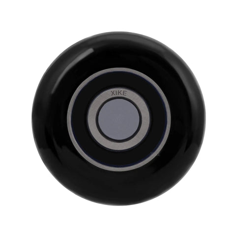 Front view of 12 Pack Black 2 Inch Nylon Garage Door Rollers With 7 Inch Stems, Quiet, Durable, Heavy Load, Ultra Smooth With 6200-2RS Double Sealed Precision Bearings, Dust Moisture Guard, Easy Install.
