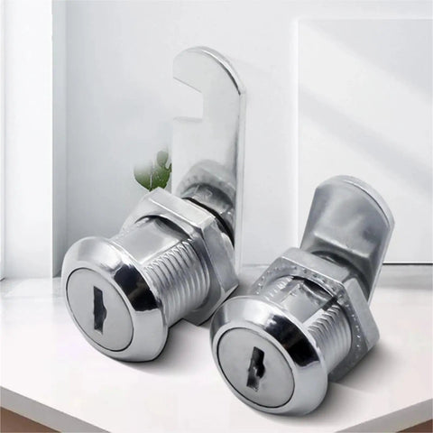 Versatile Cam Cylinder Lock Set For Cabinets Mailboxes Drawers Cupboards And Lockers Includes 2 Keys Easy Install No Fuss