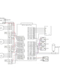 Wiring diagram for Badass Dsp Cnc Controller Board handling three or four axis routers and plasma gear.