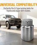 Heavy Duty Wheel Lock Nut Removal Tool Kit With Anti Theft Socket Adapter displayed with SUV in the background