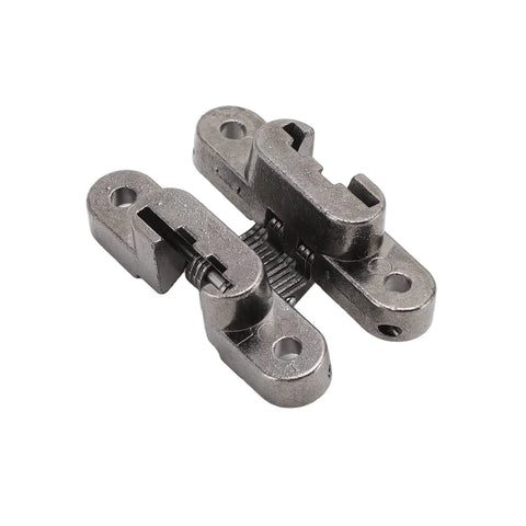 Invisible 180 Degree Zinc Alloy Cross Hinge For Cabinets And Jewelry Boxes Mini Door Lock Hinge With No Visible Hardware Heavy Duty 22Lb Load