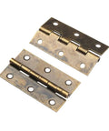 Old School Bronze Cabinet Drawer Butt Hinge Set 2 Pack Antique Decorative Hinges for Jewelry Boxes and Wooden Boxes 50x28mm