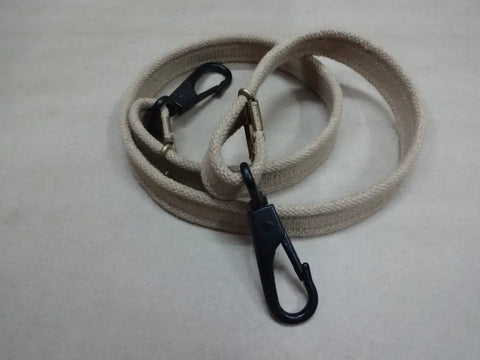 Heavy Duty 60 Inch Khaki Canvas Sling For Bren LMG With Dual Hook Quick Attach Two Snap Hooks Mil Spec Reenactment Gear Adjustable