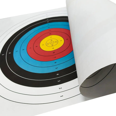 Pro Grade Backyard Archery Target Paper 20 Pack 23 Point 6 Inch 10 Ring Face For Bow And Arrow Practice Hunting And Target Shooting