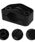 Heavy Duty Black Plastic Cable Clamps Plug And Play Wire Fasteners For Electrical Panels And Power Cords No Fuss Slick Mounting.