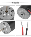 Detailed view of Dope High Speed Permanent Magnet DC Motor showing shaft, wire connections, and metal casing for DIY generators