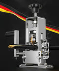 Heavy Duty Drill Powered Wire Stripper Machine With Manual Hand Crank Option For Efficient Copper Recovery And Scrap Cable Processing Small Portable Peeler Tool close-up of steel structure peeling insulation from wire