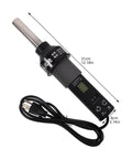 110V Portable Heat Gun For Desoldering And Soldering With Adjustable Air Flow And Temperature, black power cord