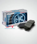 AmeriPRO brake pads with packaging for Ram 3500 Pickup SRW Coated Disc Brake Rotors And Galvanized Pads Replacement Kit, 2019-2025