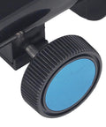 Close-up of micro focuser on 102mm Reflector Focusing Seat For 1.25 Inch Eyepieces, with blue detail and gear mount