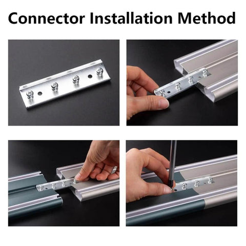 Installation process for Gold Double Row Ceiling Curtain Track System Whisper Quiet Heavy Duty Aluminum Sliding Curtain Rail.