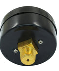 Two Pack 2 Inch Air Pressure Gauges For Air Compressors One Quarter Inch NPT Center Back Mount Brass Connection