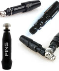 Top Shelf Graphite Driver Shaft Upgrade Bundle Featuring Custom Assembled Tour Ad Di Seven Orange Finish Premium Rubber Grip And Solid Adapter includes PING adjustable adapter parts.