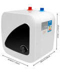 Compact Tankless Hot Water Heater With Quick Kickin Heat Technology Plug And Play Design Adjusts Smooth Warmth Settings Fast 2000 Watt resistance coil
