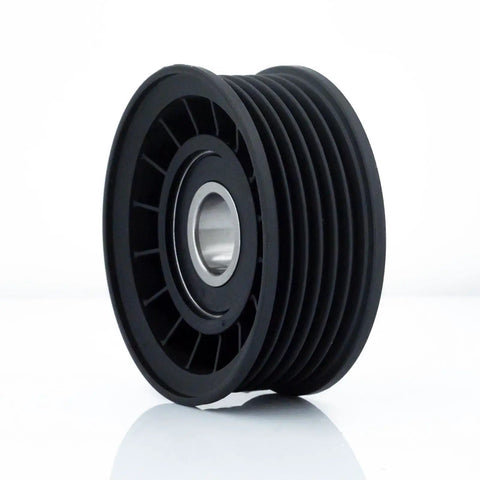 Top Tier Belt Idler Pulley 38009 Tensioner For Chevy Silverado GMC Savana Dodge Dakota Replaces 12552360 OEM Fit Steel Bearing Auto Parts black ribbed pulley