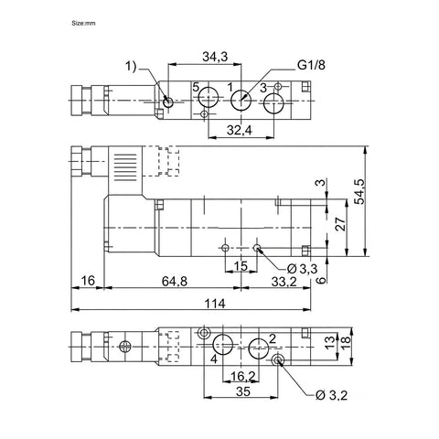 Heavy Duty 5/2 Way Directional Control Valve Series 520 For Industrial Automation Anodized Aluminum Body With Nbr Seals Built Tough For Pro Class Performance And Smooth Pneumatic Operation