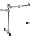 Curved Drum Rack Constructed With Heavy Duty Legs And Universal Multi Clamps showing chrome steel frame for durability.