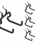 Heavy Duty Pegboard Hooks And Drill Holder Set For Tool Organization 4 Pack Peg Board Hangers With Neoprene Coated Metal 1 Inch Hole Pitch