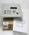 Heavy Duty Remote Annunciator Panel With An Eighty Character Backlit LCD Display And Four Line System Message Layout showing front view, control buttons, and manual.