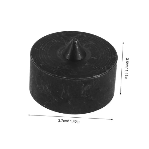 Heavy Duty Metal Shaft Protector Kit With Conical End Guard For Grip O Matic Pullers and Axle Protection, black round protector.