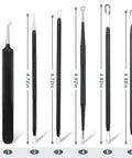 6 Piece Pimple Popper Kit With Stainless Steel Comedone Extractors For Blackhead Removal At Home Facial Care Tools