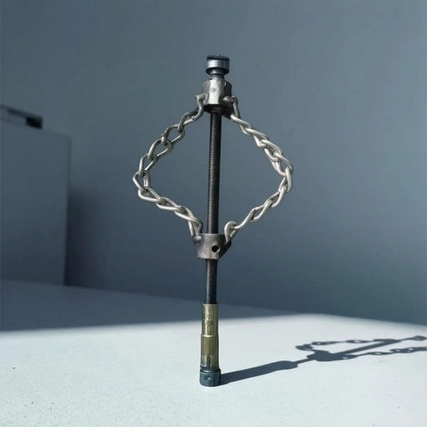 Heavy Duty Drain Cleaning Machine Head And Sewer Snake Cutter Auger Attachment crafted from rugged manganese steel, showing detailed design.