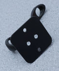Vintage Matte Black Wall Hooks Set Of Five For Hanging Heavy Coats Umbrellas And Handbags Boasts Dope Industrial Vibes And Rock Solid Screw Mount Hardware close-up of single matte black wall hook with screws