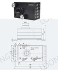 Industrial Grade Multi Stage Vacuum Generator With Powerful Pneumatic Suction Pump And Smart Negative Pressure Control, detailed design view