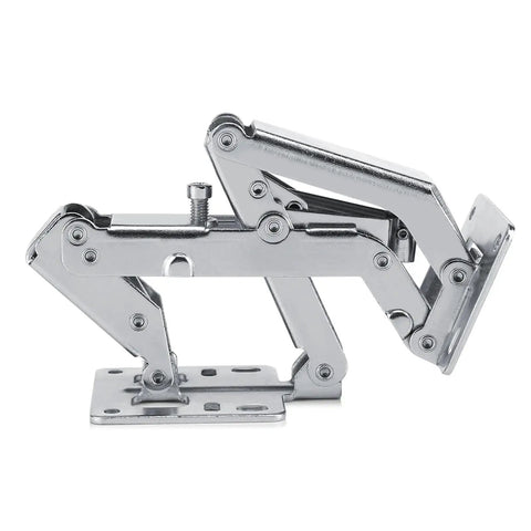 170 Degree Cabinet Door Hinge for Thick Doors 16-40mm, Carbon Steel, side view with detailed mechanism visible
