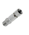 1/8 Inch Quick Release Airbrush Coupling Kit with 5 PCS Male Adapters and Female Connectors for Air Compressor, metal connector close-up