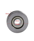 Front view of V Groove Ball Bearing 3x12x4mm Carbon Steel Double Shielded Linear Motion Bearing with visible size measurements