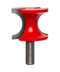 5/8 Inch Radius Half Round Router Bit With 1/2 Inch Shank, Carbide, Two Cutters, 2 Inch Diameter, 3-1/2 Inch Overall Length