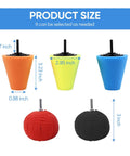 5 Piece Car Buffing Sponge Pads Kit For Drill Attachment with foam pads and size dimensions shown