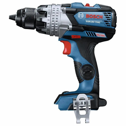 GSR18V-975CN 18V Brushless Drill Driver Bare Tool with Connected-Ready, visible precision clutch, heavy-duty design side view