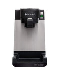 Front view of My Café Single Cup Multi-Use Coffee Brewer For Coffee Tea And Loose Leaf, Four Easy Brew Styles, Black SST Finish.