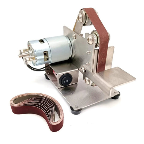 Heavy Duty Pneumatic Belt Sander Mini Handheld Grinder For Deburring Sanding And Edge Sharpening Adjustable Speed air tool with belt.