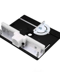 No Sweat Universal Router Table Insert Plate Adjustable Mounting Combo Kit with adjustable guide and solid aluminum base.